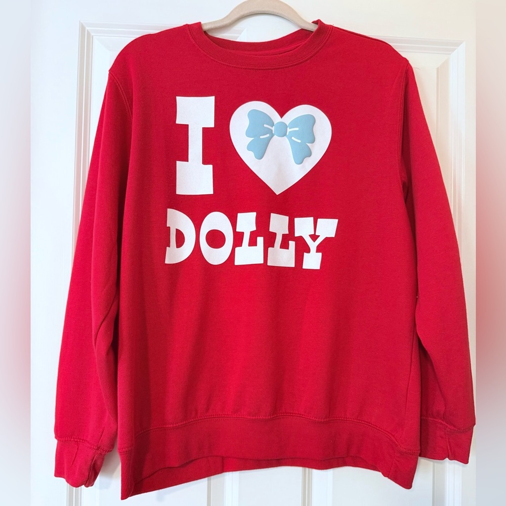 Red ‘I Love Dolly’ Crewneck